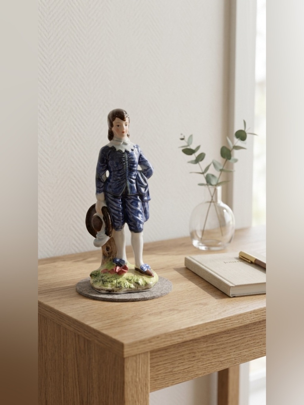 Vintage Arnart Original Artware Porcelain Boy Figurine Mid-Century Decor